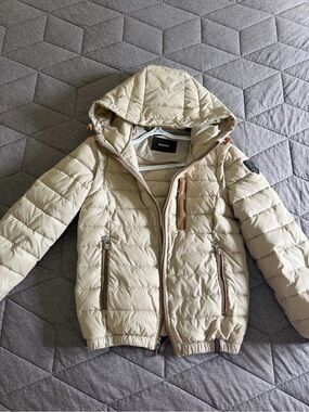 RUDSAK Kids Hooded Puffer Jacket - Cream